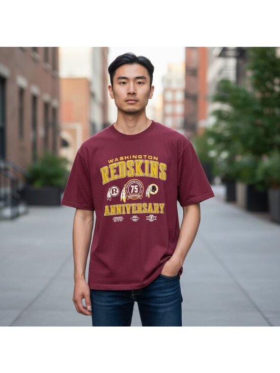 Reebok Other - Vintage Washington Redskins T-Shirt XL 75th Anniversary Reebok NFL Football Red